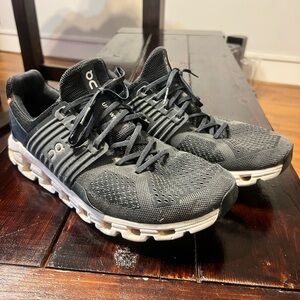 On Men's Black Athletic Running Shoes